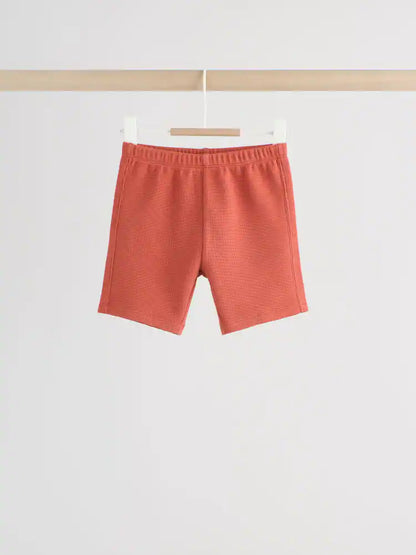 |BabyBoy| Conjunto De Blusa e Shorts Marrom Ferrugem Para Bebê (0 meses a 2 anos)