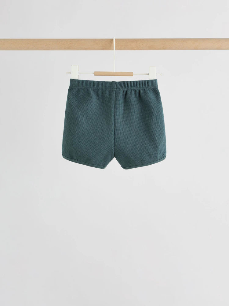 |BabyBoy| Conjunto Infantil Verde Com Blusa De Manga Comprida e Shorts (0 meses a 2 anos)
