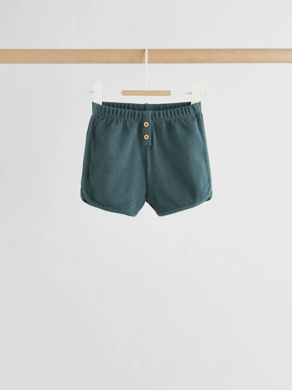 |BabyBoy| Conjunto Infantil Verde Com Blusa De Manga Comprida e Shorts (0 meses a 2 anos)