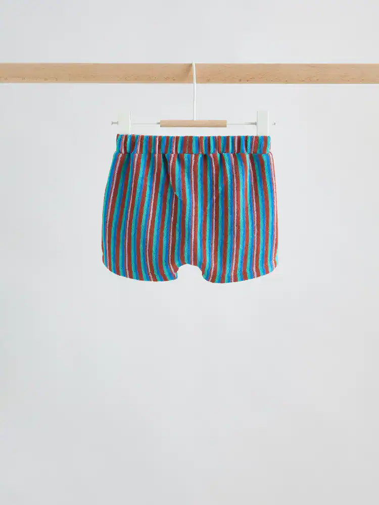 |BabyBoy| Conjunto Infantil Com Blusa e Shorts Estampados Com Pimentas Em Tons Neutros (0 meses a 2 anos)