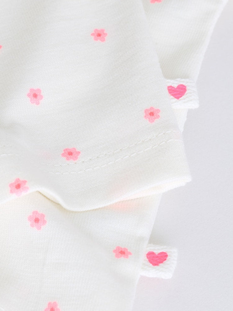 |BabyGirl| Conjunto De Bebê Rosa Com Blusa De Manga Curta e Shorts Com Slogan, 6 Peças (0 meses a 2 anos)