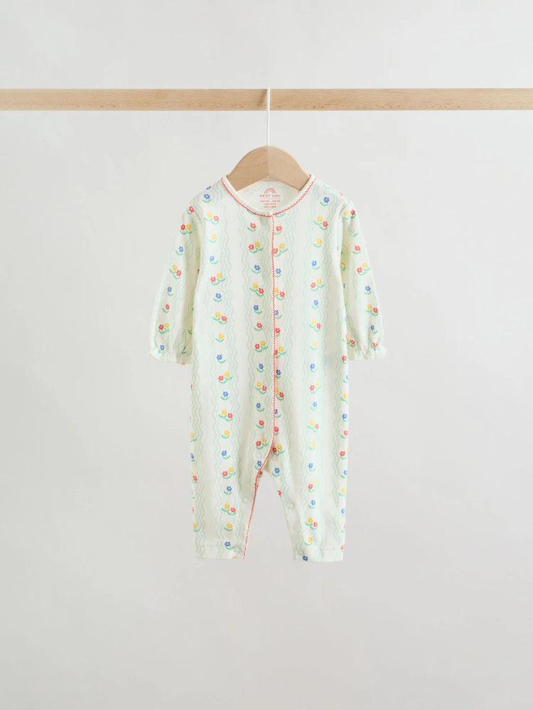|BabyGirl| Conjunto De 3 Macacões Para Bebês Nas Cores Vermelho, Branco e Azul Marinho (0 meses a 3 anos)