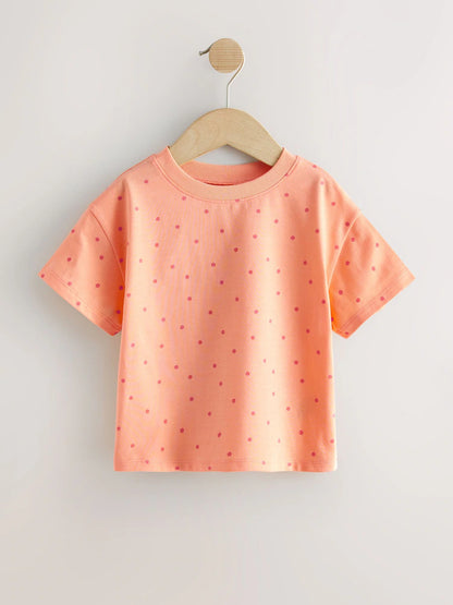 |Girl| Pacote Com 7 Camisetas Coloridas (3 meses a 7 anos)