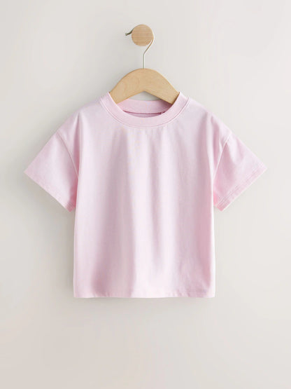 |Girl| Pacote Com 7 Camisetas Coloridas (3 meses a 7 anos)