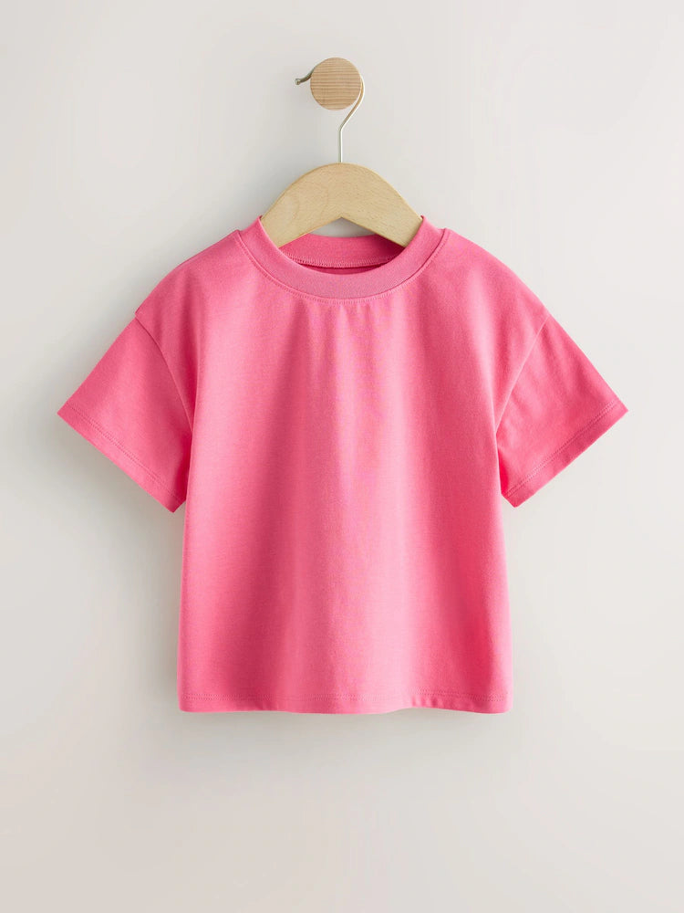 |Girl| Pacote Com 7 Camisetas Coloridas (3 meses a 7 anos)
