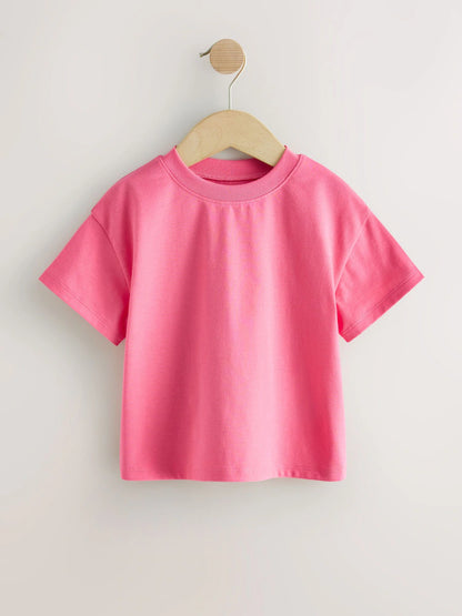 |Girl| Pacote Com 7 Camisetas Coloridas (3 meses a 7 anos)