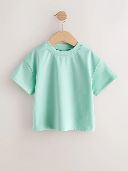 |Girl| Pacote Com 7 Camisetas Coloridas (3 meses a 7 anos)
