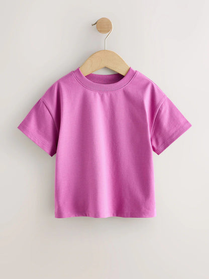|Girl| Pacote Com 7 Camisetas Coloridas (3 meses a 7 anos)