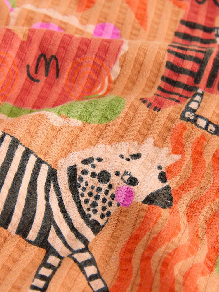 |Girl| Calças Laranja Safari De Pernas Largas (3 meses a 7 anos)