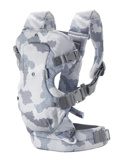 Infantino Porta-bebês conversível Flip Advanced 4 em 1 azul camuflado