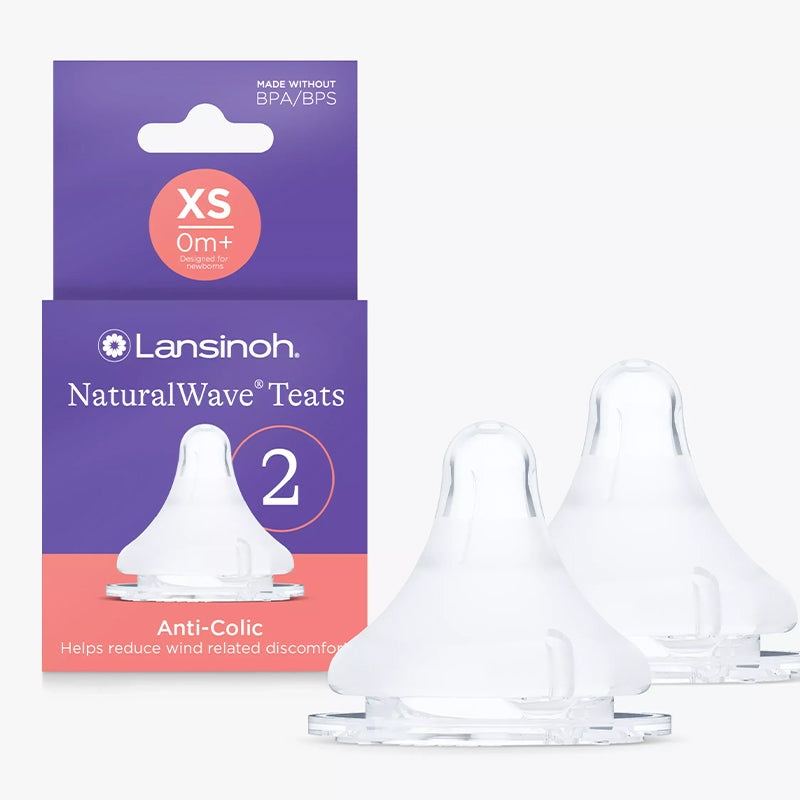 Lansinoh Natural Bico Wave Fluxo Extra Lento Pacote com 2