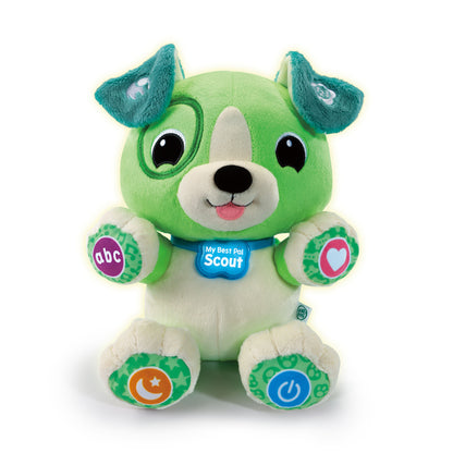 LeapFrog My Best Pal Scout™ – Cachorrinho Interativo de Aprendizado com 35 Músicas, Personalização e Canções de Ninar