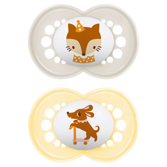 MAM Chupeta Original Unissex Fofa 6m+ 2Pk