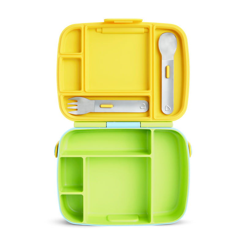 Munchkin Lancheira Bento com Talheres Verde