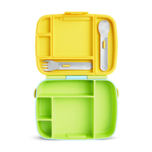 Munchkin Lancheira Bento com Talheres Verde