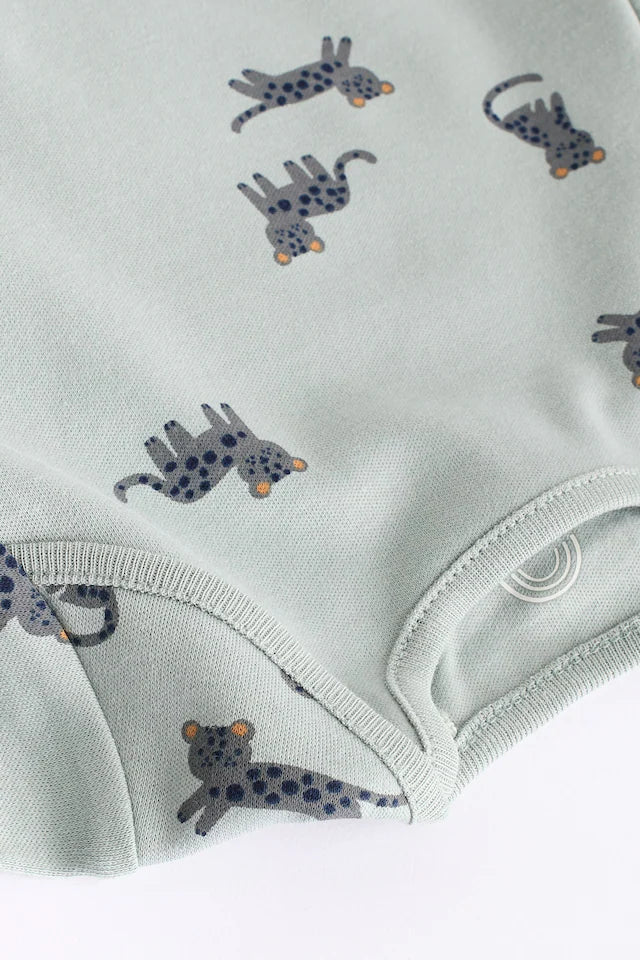 |BabyBoy| Body Para Bebê Pacote Com 5 Azul-Petróleo