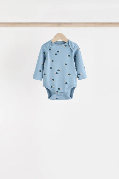 |BabyBoy| Body Para Bebê Pacote Com 5 Azul-Petróleo