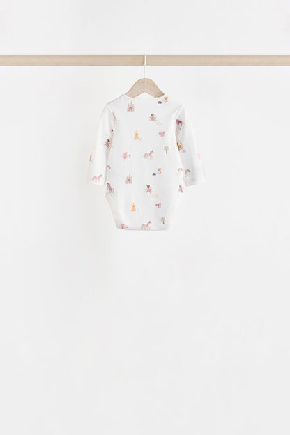 |BabyGirl| Pacote Com 7 Macacões De Manga Comprida Para Bebê