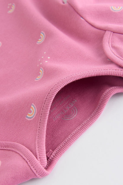 |BabyGirl| Pacote com 5 macacões 100% algodão Multi Baby