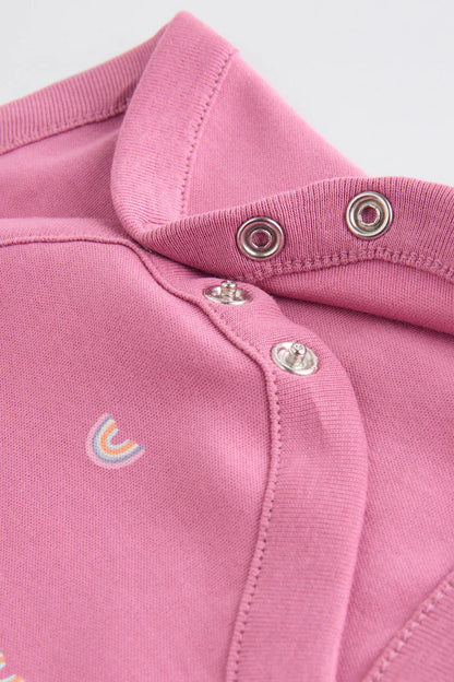 |BabyGirl| Pacote com 5 macacões 100% algodão Multi Baby