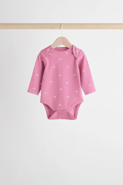 |BabyGirl| Pacote com 5 macacões 100% algodão Multi Baby