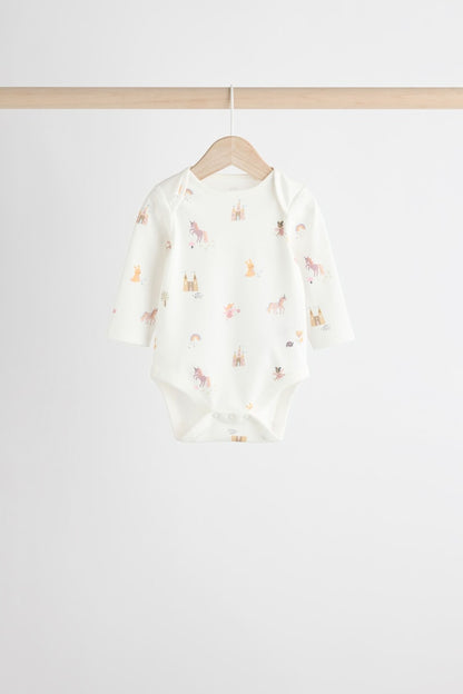 |BabyGirl| Pacote com 5 macacões 100% algodão Multi Baby