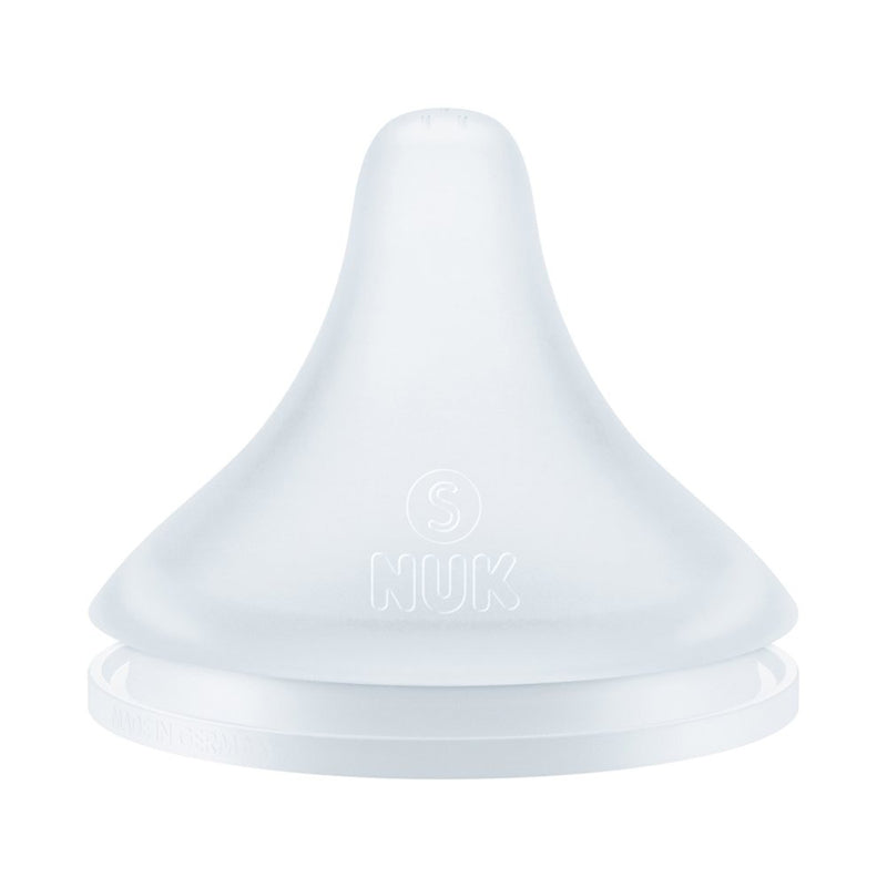NUK Bico de silicone Perfect Match 0m+ (2 unidades) para alimentação de bebês, anticólica, recém-nascidos, embalagem do Reino Unido.
