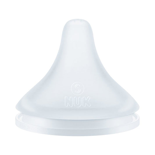 NUK Bico de silicone Perfect Match 0m+ (2 unidades) para alimentação de bebês, anticólica, recém-nascidos, embalagem do Reino Unido.