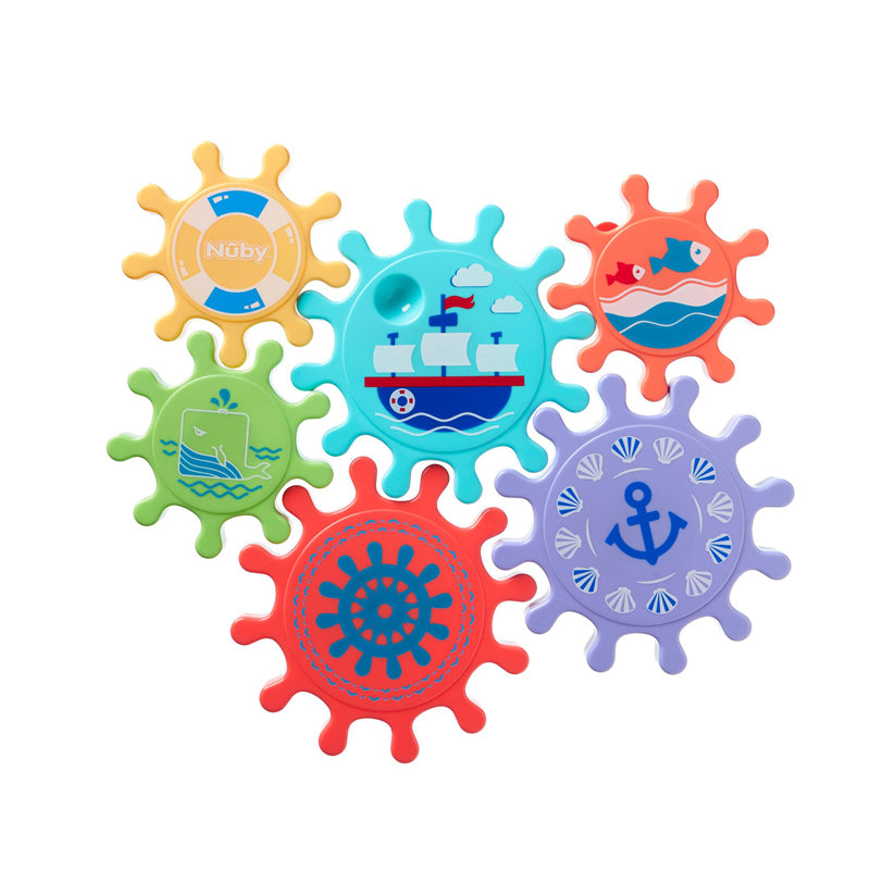 Nuby Bath Cogs Ventosas fortes