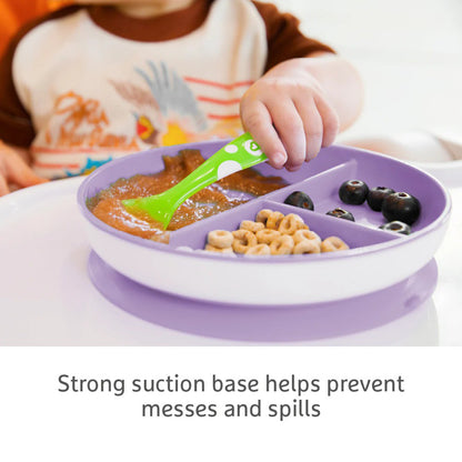 Munchkin Prato de sucção rosa, pacote com 2 unidades