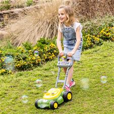 Cortador de grama Tomy John Deere Bubble com garrafa de 4 onças