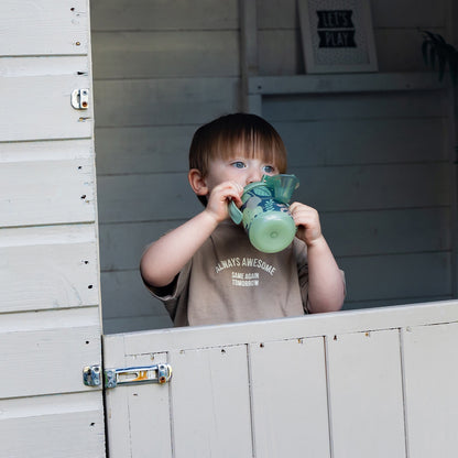 Vital Baby Copo térmico Hydrate Easy Sipper com estampa de selva que brilha no escuro, 350ml