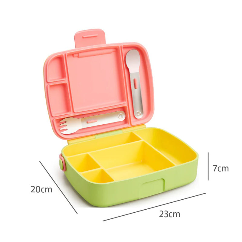 Munchkin Lancheira Bento com Talheres Rosa