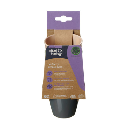 Vital Baby Copos Hydrate Perfectly Simple, pacote com 5 unidades.