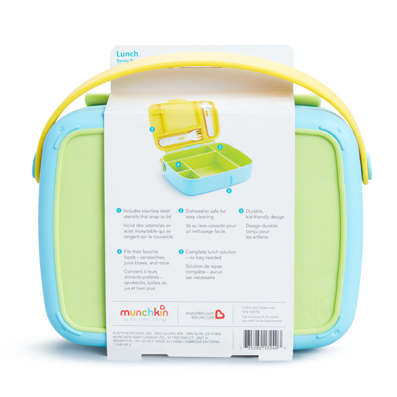 Munchkin Lancheira Bento com Talheres Verde