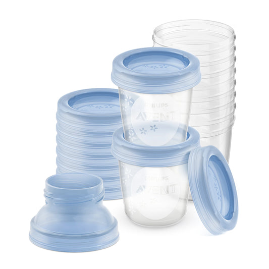 Philips Avent Recipientes para armazenamento de leite materno 180 ml, pacote com 10