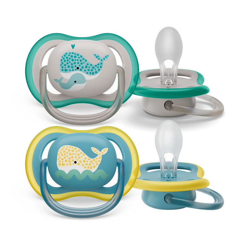 Philips Avent Chupeta Ultra Air Azul para crianças a partir de 18 meses (pacote com 2)