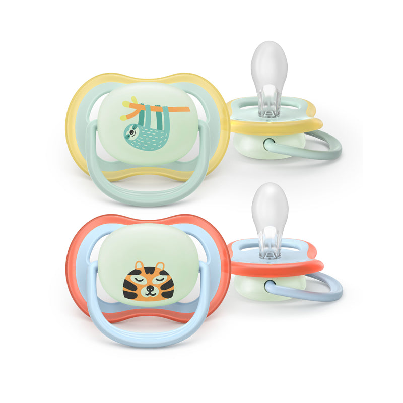 Philips Avent Chupeta Ultra Air Nighttime para menino de 0 a 6 meses (pacote com 2)