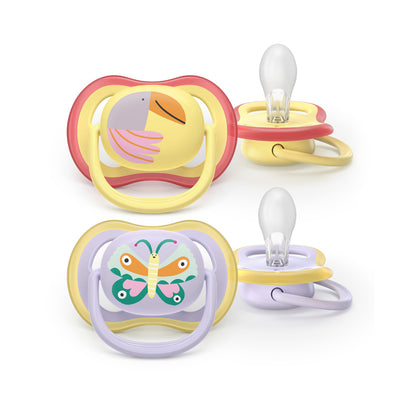 Philips Avent Chupeta Ultra Air Rosa 0-6 meses (Pacote com 2)