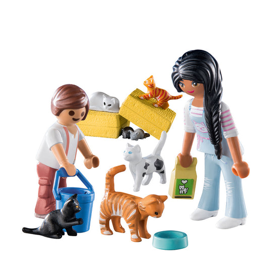 Playmobil Família de gatos campestres