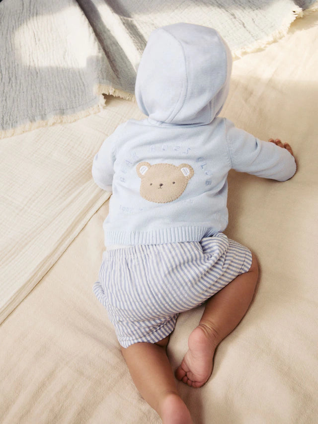 |BabyBoy| Cardigan Azul 100% Algodão (0 meses a 2 anos)