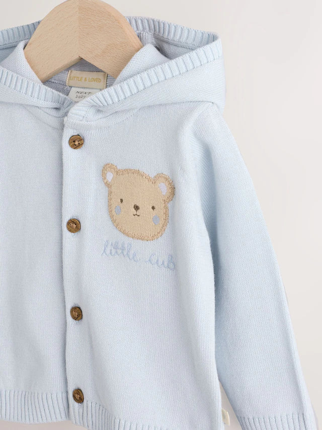 |BabyBoy| Cardigan Azul 100% Algodão (0 meses a 2 anos)