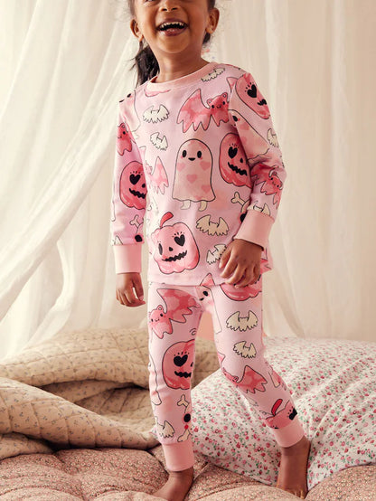 |Girl| Pijama Pink Ghost Halloween Snuggle (9 meses a 12 anos)