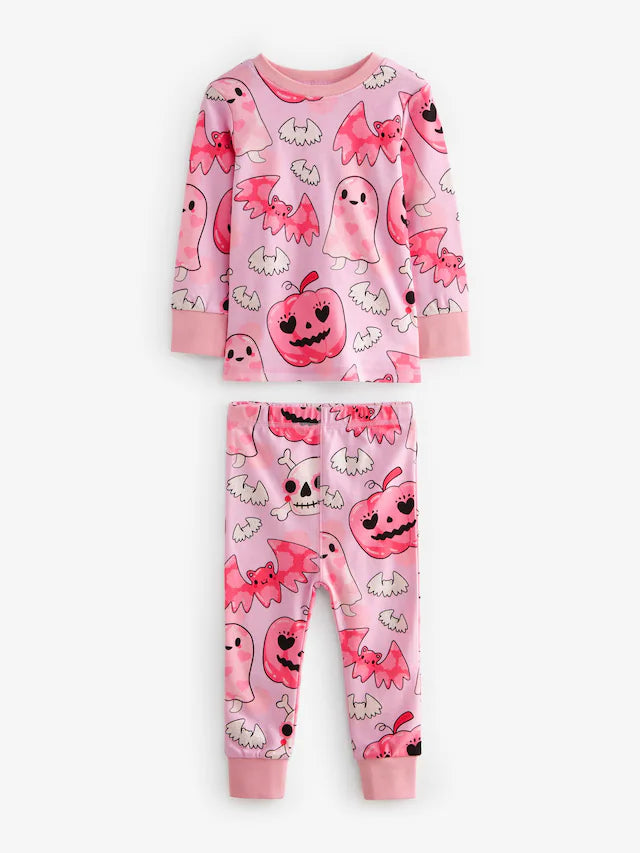 |Girl| Pijama Pink Ghost Halloween Snuggle (9 meses a 12 anos)