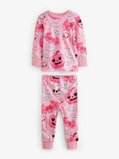 |Girl| Pijama Pink Ghost Halloween Snuggle (9 meses a 12 anos)