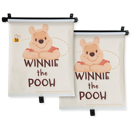 Winnie the Pooh Cortina de enrolar , pacote com 2, para janela de carro, acessório de viagem infantil, presente para o Reino Unido em 2026.