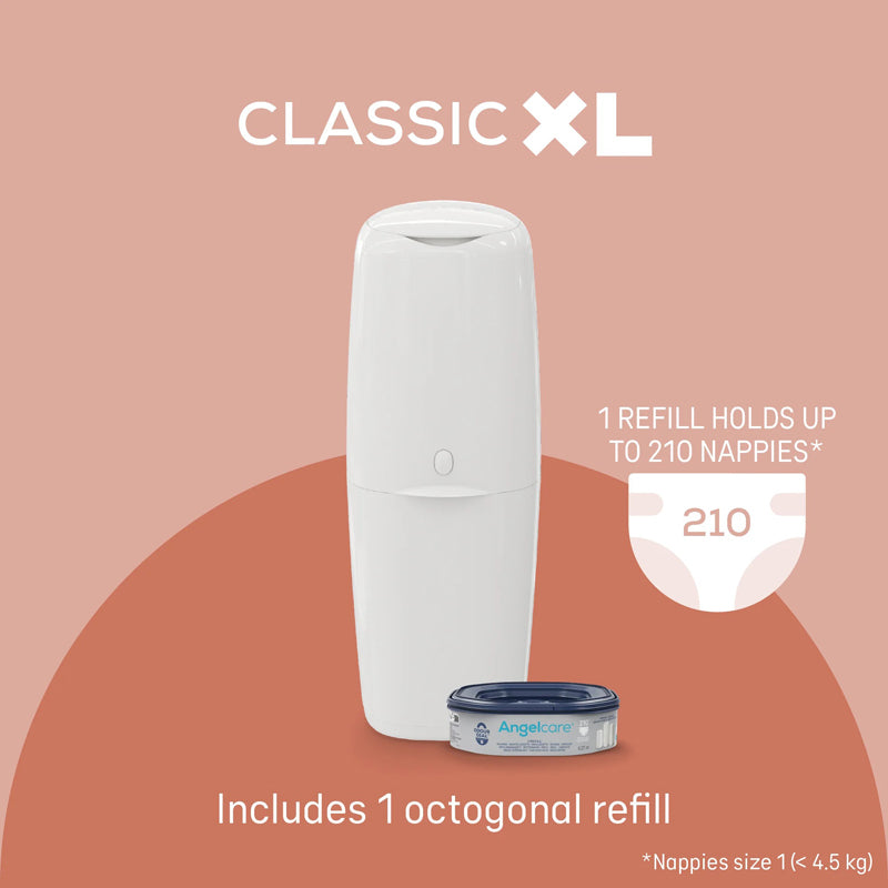 Angelcare Kit inicial para lixeira de fraldas Classic XL com 4 refis.