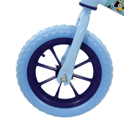 Bluey Bicicleta de Equilíbrio de 12 polegadas com rodas de LED – Estrutura de aço, pneus à prova de furos e altura do assento ajustável