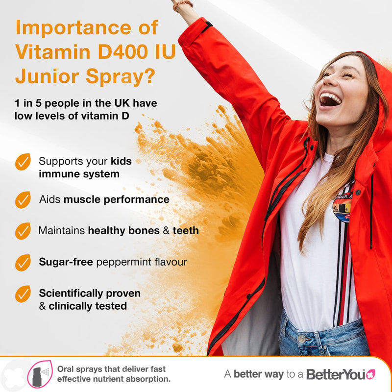 BetterYou Spray oral Junior Vitamina D 400 UI