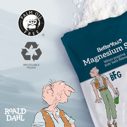 Flocos de banho para crianças BetterYou Roald Dahl Magnesium Sleep